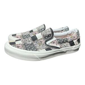 Men’s Vans Patchwork Floral Skate Shoes Low Top Sneakers M Sz 7 / W Sz 8.5